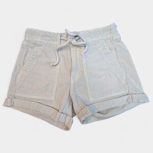 American Eagle Low Rise Rolled Hem Casual Stretch Shorts 00 Cream Neutral